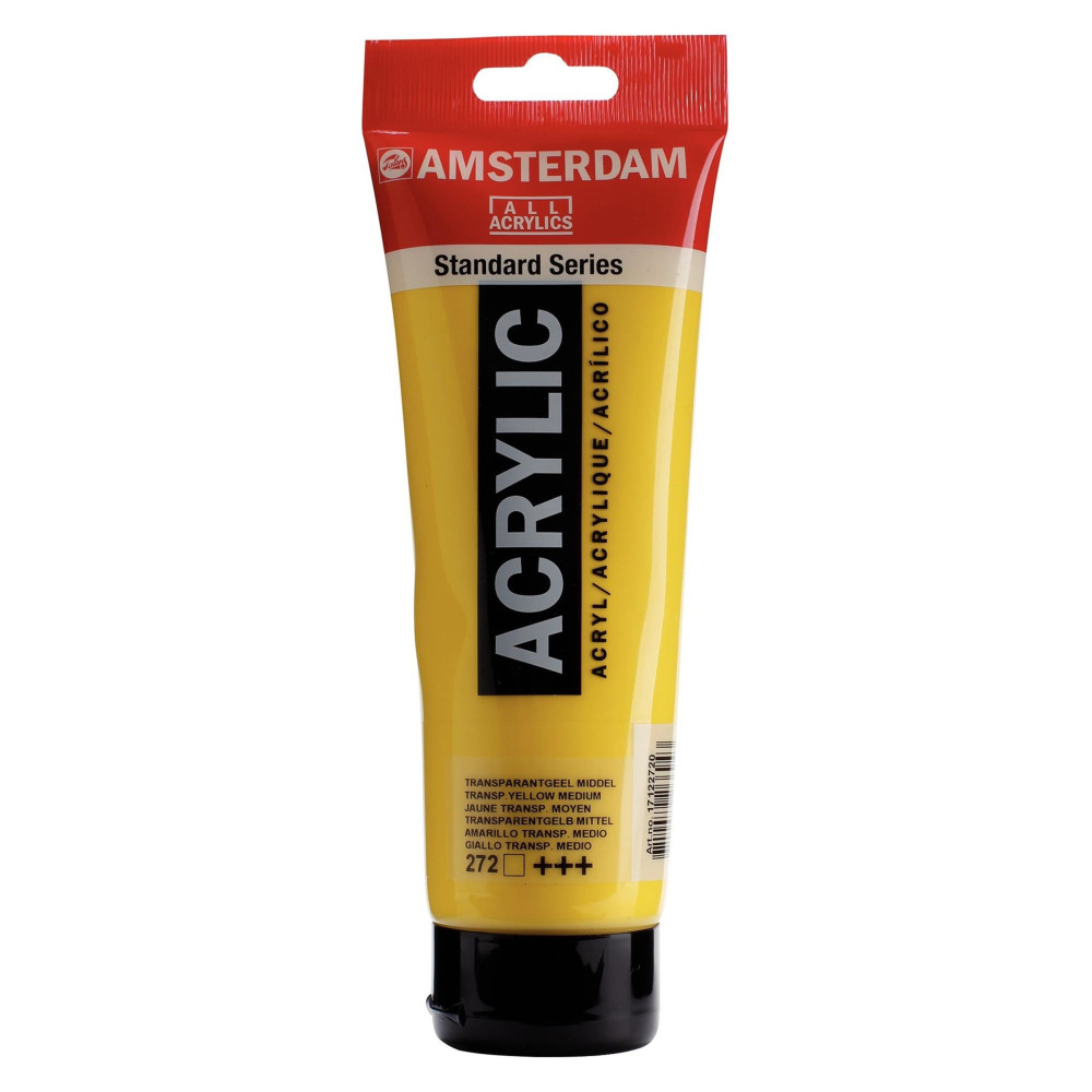 Acrylic paint - Amsterdam - 272, Transparent Yellow Medium, 250 ml