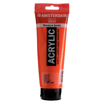 Acrylic paint - Amsterdam - 311, Vermilion, 250 ml