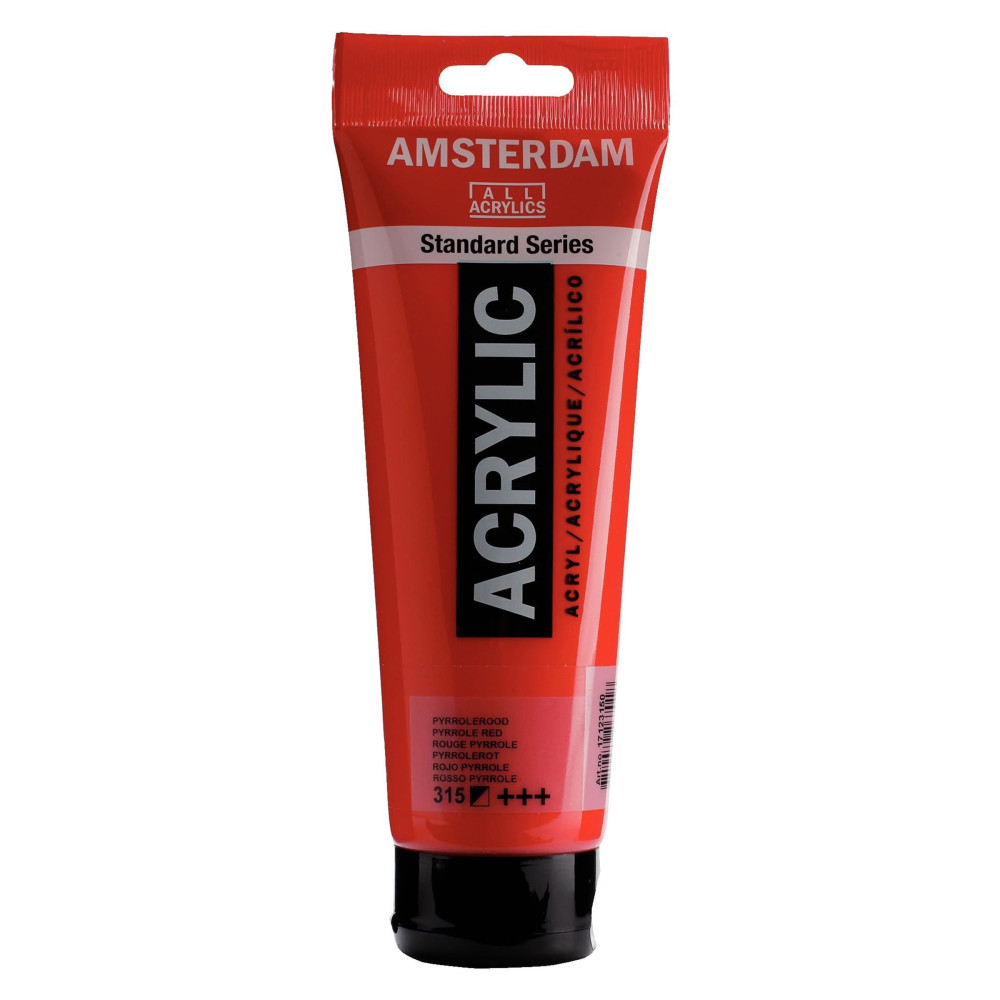 Farba akrylowa - Amsterdam - 315, Pyrrole Red, 250 ml