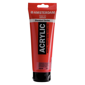 Acrylic paint - Amsterdam - 317, Transparent Red Medium, 250 ml