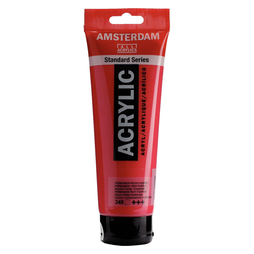 Farba akrylowa - Amsterdam - 348, Permanent Red Purple, 250 ml