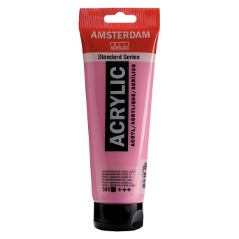 Acrylic paint - Amsterdam - 385, Quinacridone Rose Light, 250 ml