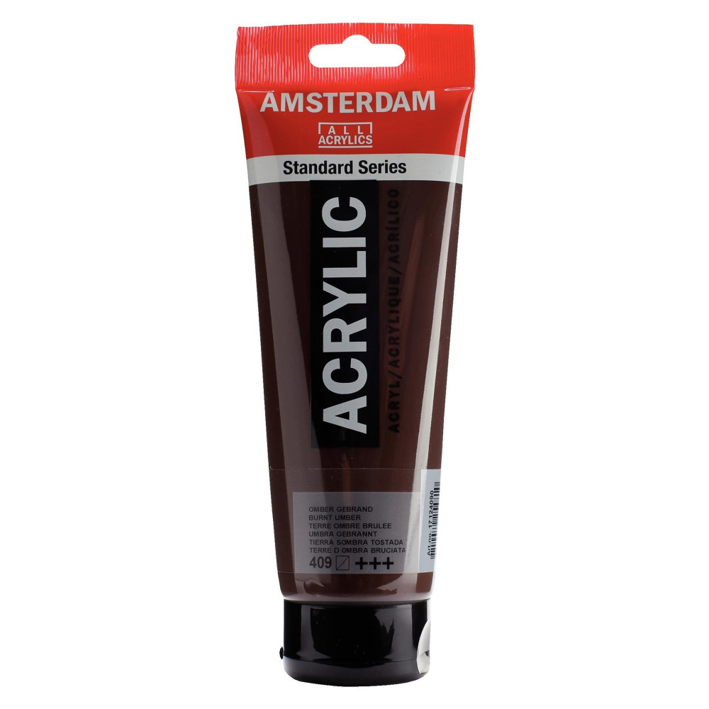 Farba akrylowa - Amsterdam - 409, Burnt Umber, 250 ml