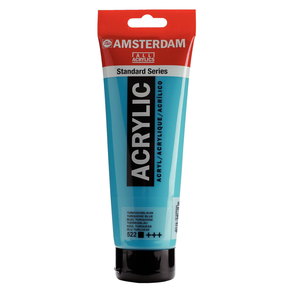 Farba akrylowa - Amsterdam - 522, Turquoise Blue, 250 ml
