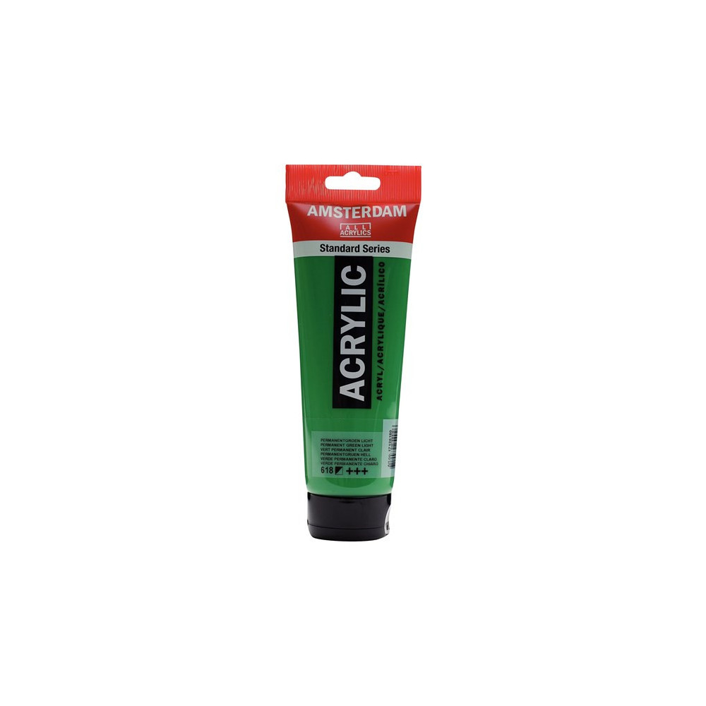 Acrylic paint - Amsterdam - 618, Permanent Green Light, 250 ml