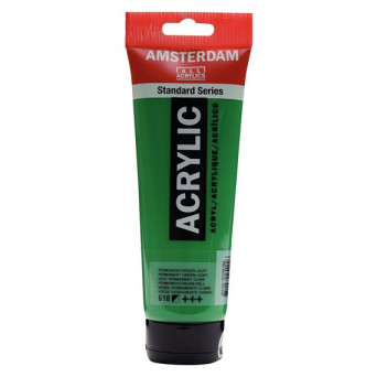 Farba akrylowa - Amsterdam - 618, Permanent Green Light, 250 ml