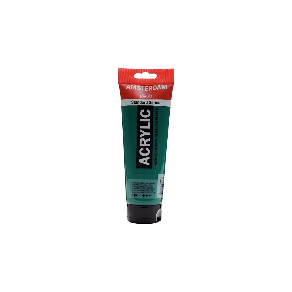 Farba akrylowa - Amsterdam - 619, Permanent Green Deep, 250 ml