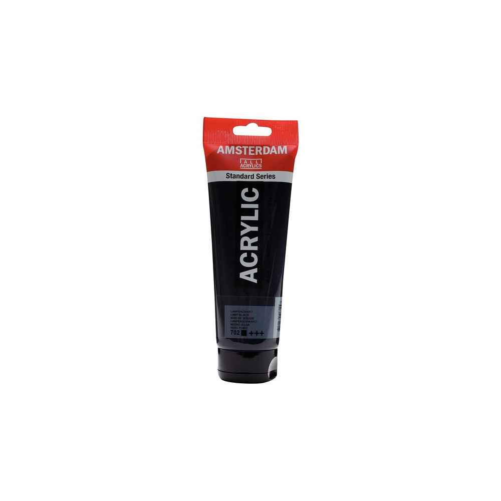 Acrylic paint - Amsterdam - 702, Lamp Black, 250 ml