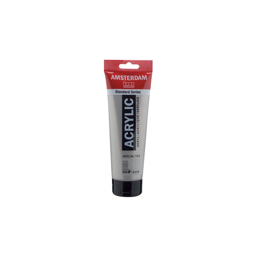 Acrylic paint - Amsterdam - 800, Silver, 250 ml