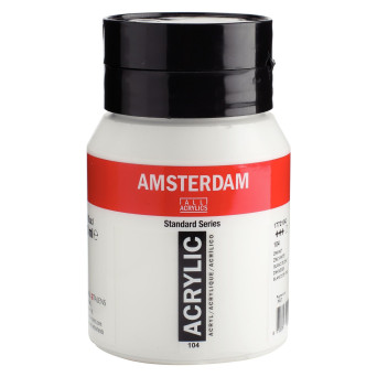 Farba akrylowa - Amsterdam - 104, Zinc White, 500 ml
