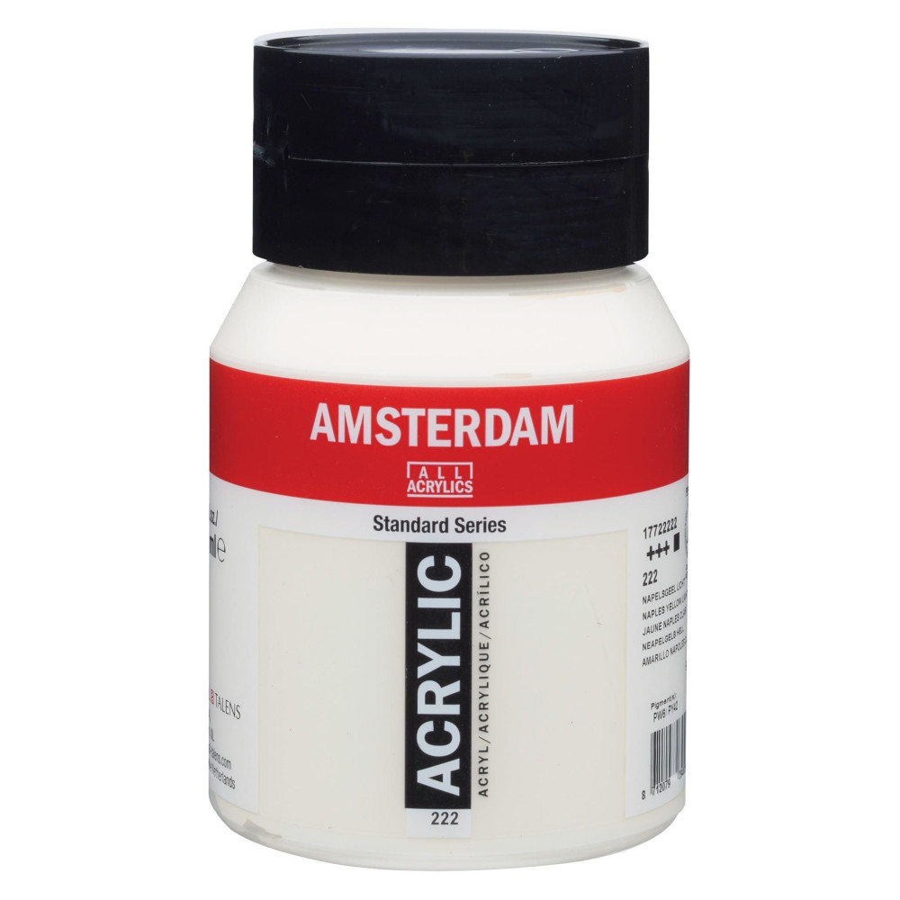Farba akrylowa - Amsterdam - 222, Naples Yellow Light, 500 ml