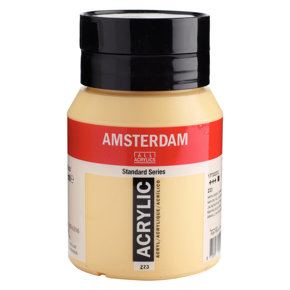 Farba akrylowa - Amsterdam - 223, Naples Yellow Deep, 500 ml