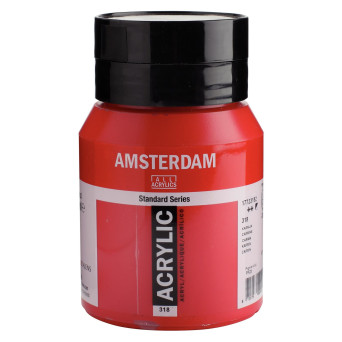 Acrylic paint in jar - Amsterdam - 318, Carmine, 500 ml