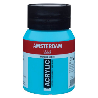 Farba akrylowa - Amsterdam - 522, Turquoise Blue, 500 ml
