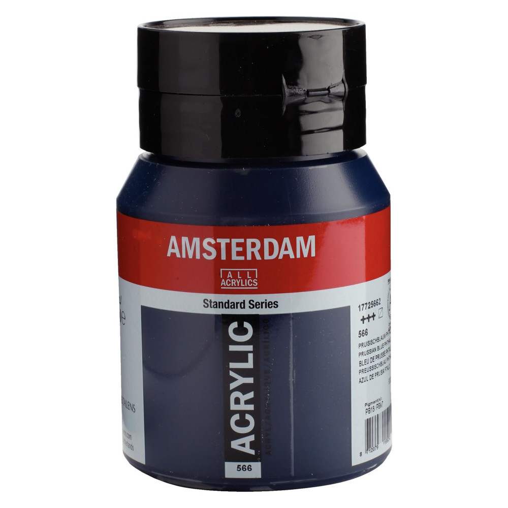 Farba akrylowa - Amsterdam - 566, Prussian Blue, 500 ml