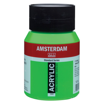 Farba akrylowa - Amsterdam - 605, Brilliant Green, 500 ml