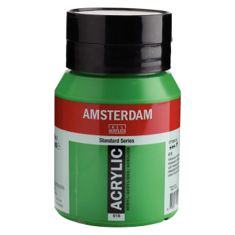 Farba akrylowa - Amsterdam - 618, Permanent Green Light, 500 ml