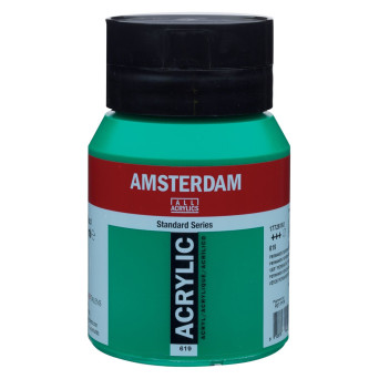 Farba akrylowa - Amsterdam - 619, Permanent Green Deep, 500 ml