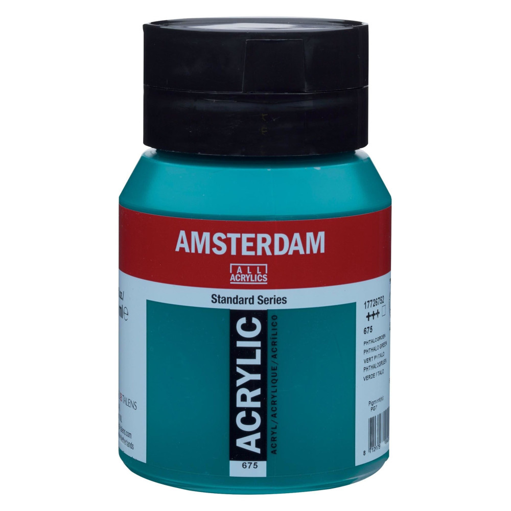 Farba akrylowa - Amsterdam - 675, Phthalo Green, 500 ml