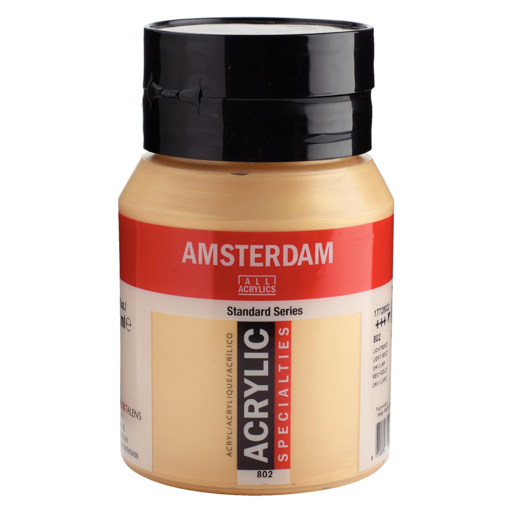Farba akrylowa - Amsterdam - 802, Light Gold, 500 ml