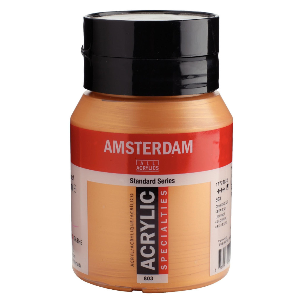 Farba akrylowa - Amsterdam - 803, Deep Gold, 500 ml