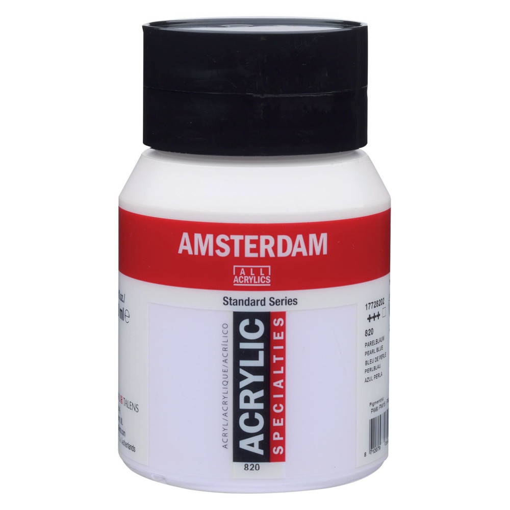 Farba akrylowa - Amsterdam - 820, Pearl Blue, 500 ml
