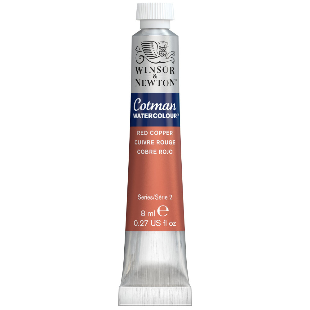 Cotman Watercolor Paint - Winsor & Newton - Red Copper, 8 ml