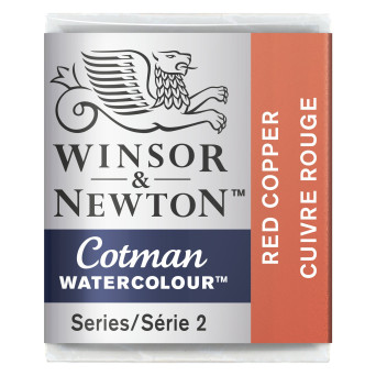 Farba akwarelowa Cotman - Winsor & Newton - Red Copper, półkostka