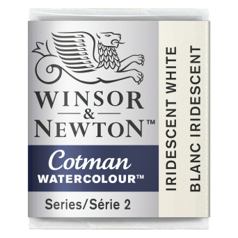 Cotman watercolor paint - Winsor & Newton - Iridescent White, half pan