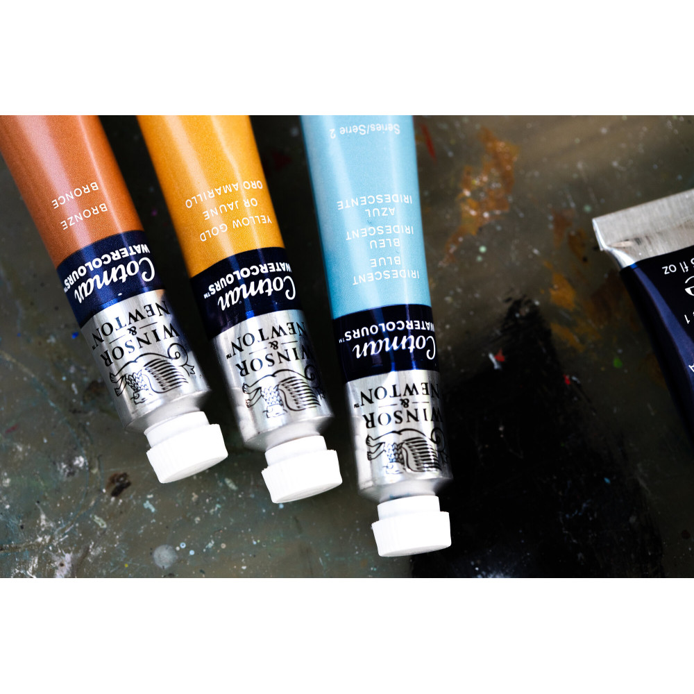 Set of Cotman watercolor paints - Winsor & Newton - 6 colors x 8 ml