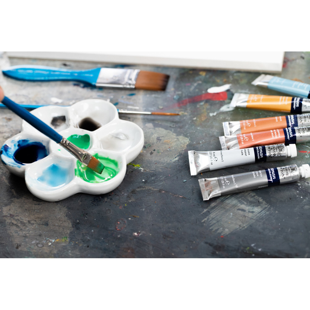 Set of Cotman watercolor paints - Winsor & Newton - 6 colors x 8 ml
