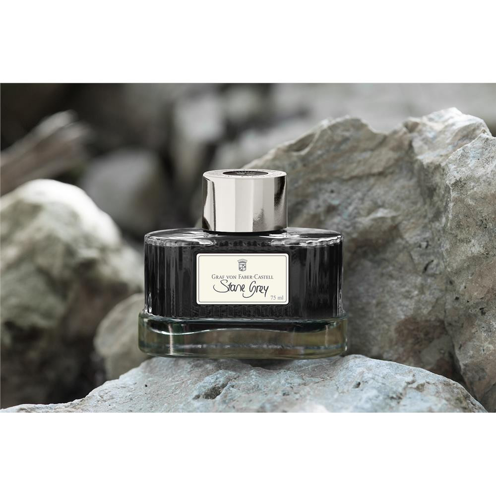 Permanent calligraphy ink - Graf Von Faber-Castell - Stone Grey, 75 ml