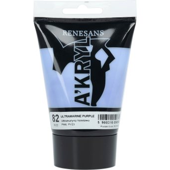 Farba akrylowa A'kryl - Renesans - 82, Ultramarine Purple, 100 ml