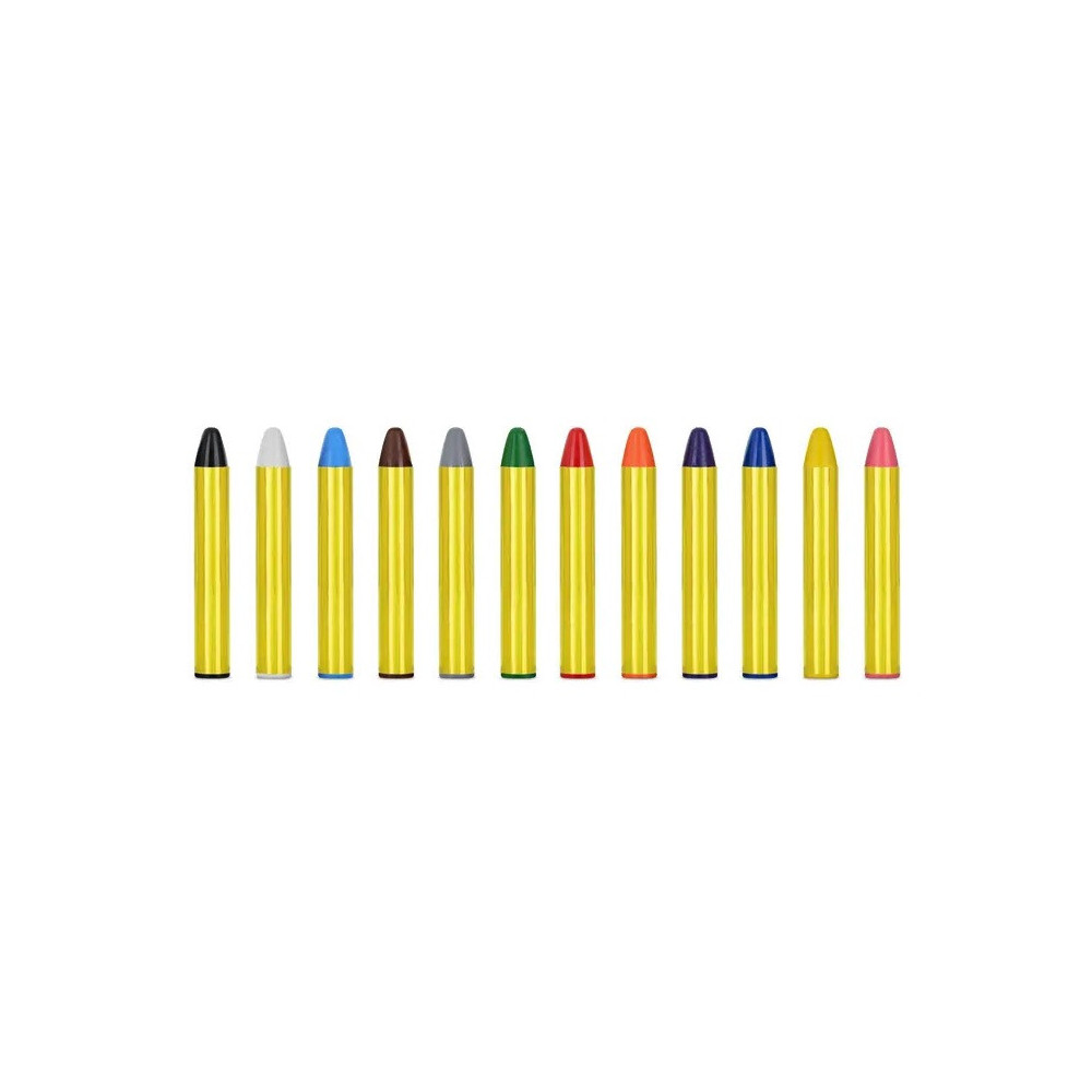 Face and body paint crayons - 12 pcs.