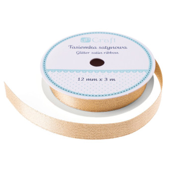 Decorative ribbon - DpCraft - gold, 12 mm x 3 m