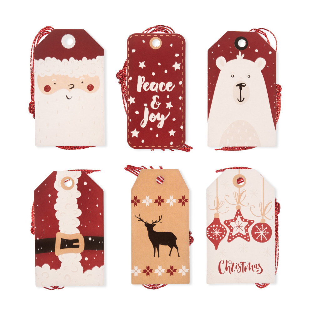 Gift tags Santa - DpCraft - 24 pcs.