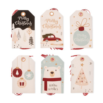 Zawieszki prezentowe, Christmas Pastels - DpCraft - 24 szt.