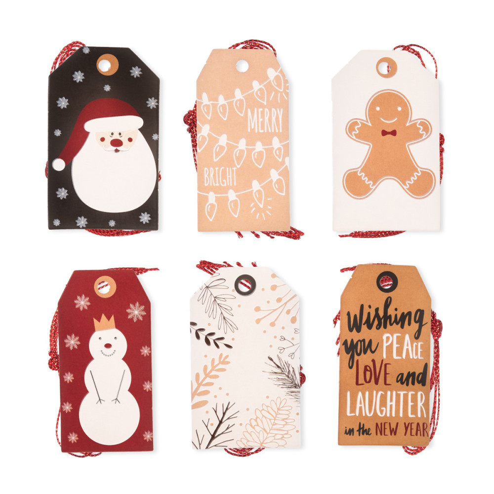 Zawieszki prezentowe, Merry & Bright - DpCraft - 24 szt.