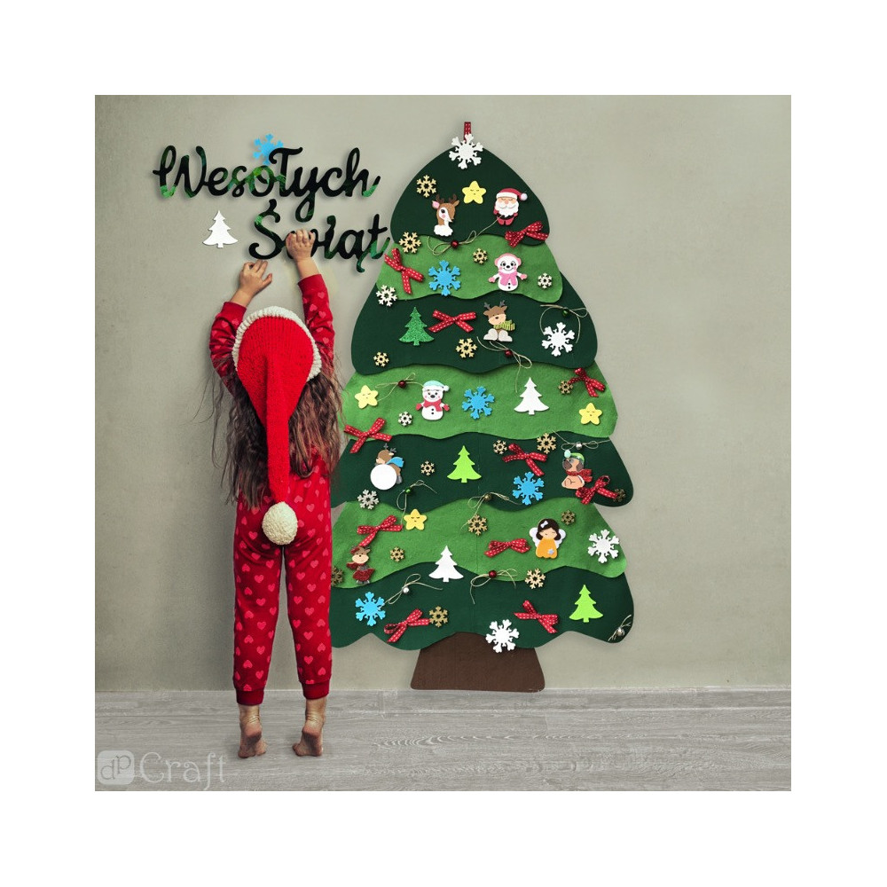 Foam stickers Santa Claus - DpCraft - 10 pcs.