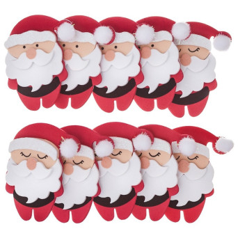 Foam stickers Santa Claus - DpCraft - 10 pcs.
