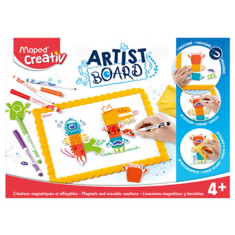 Artists magnetic, erasable drawing board for kids - Maped