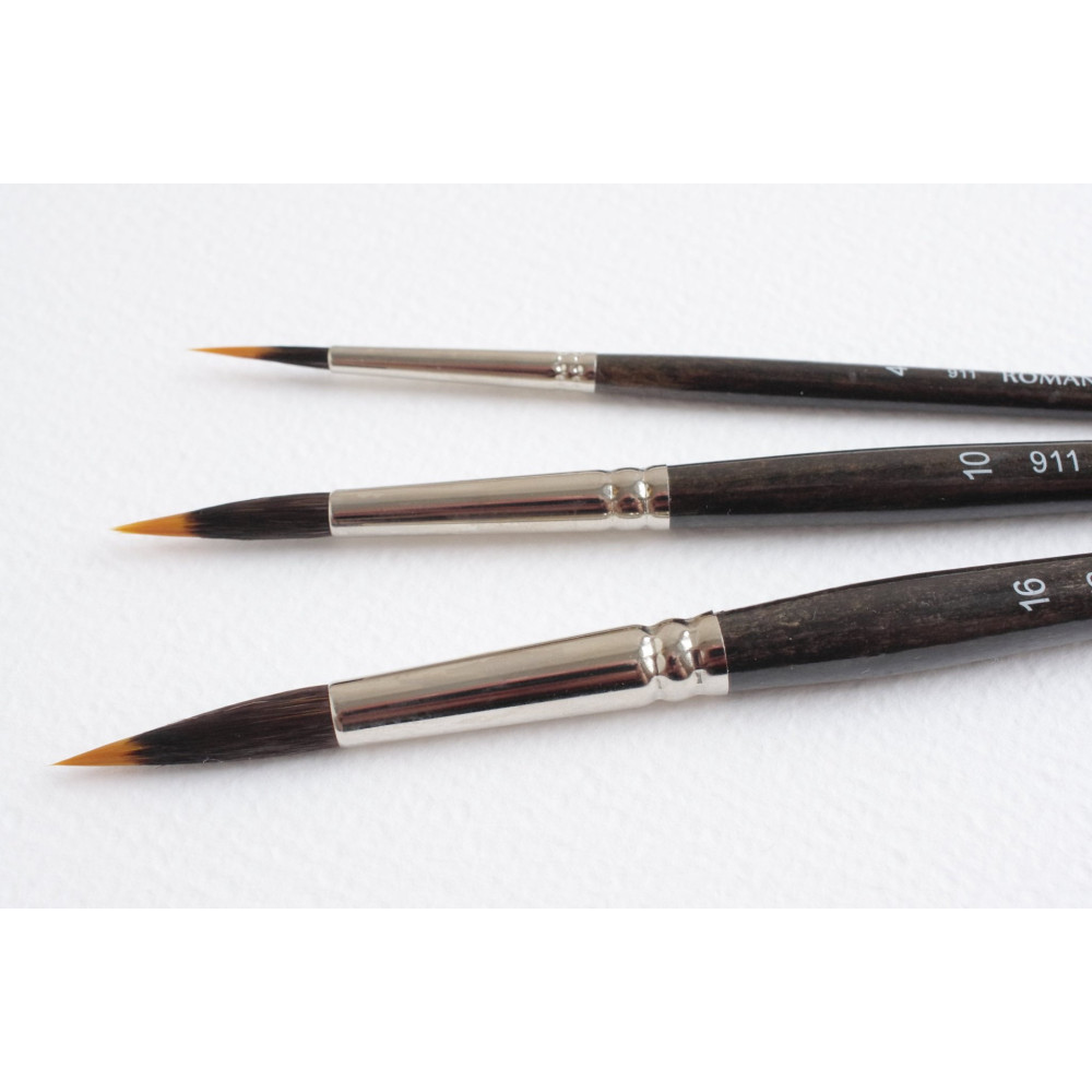 Round, mixed bristles, 911 series brush - Roman Szmal - no. 6