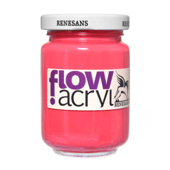 Acrylic paint Flow - Renesans - 16, carmin, 125 ml