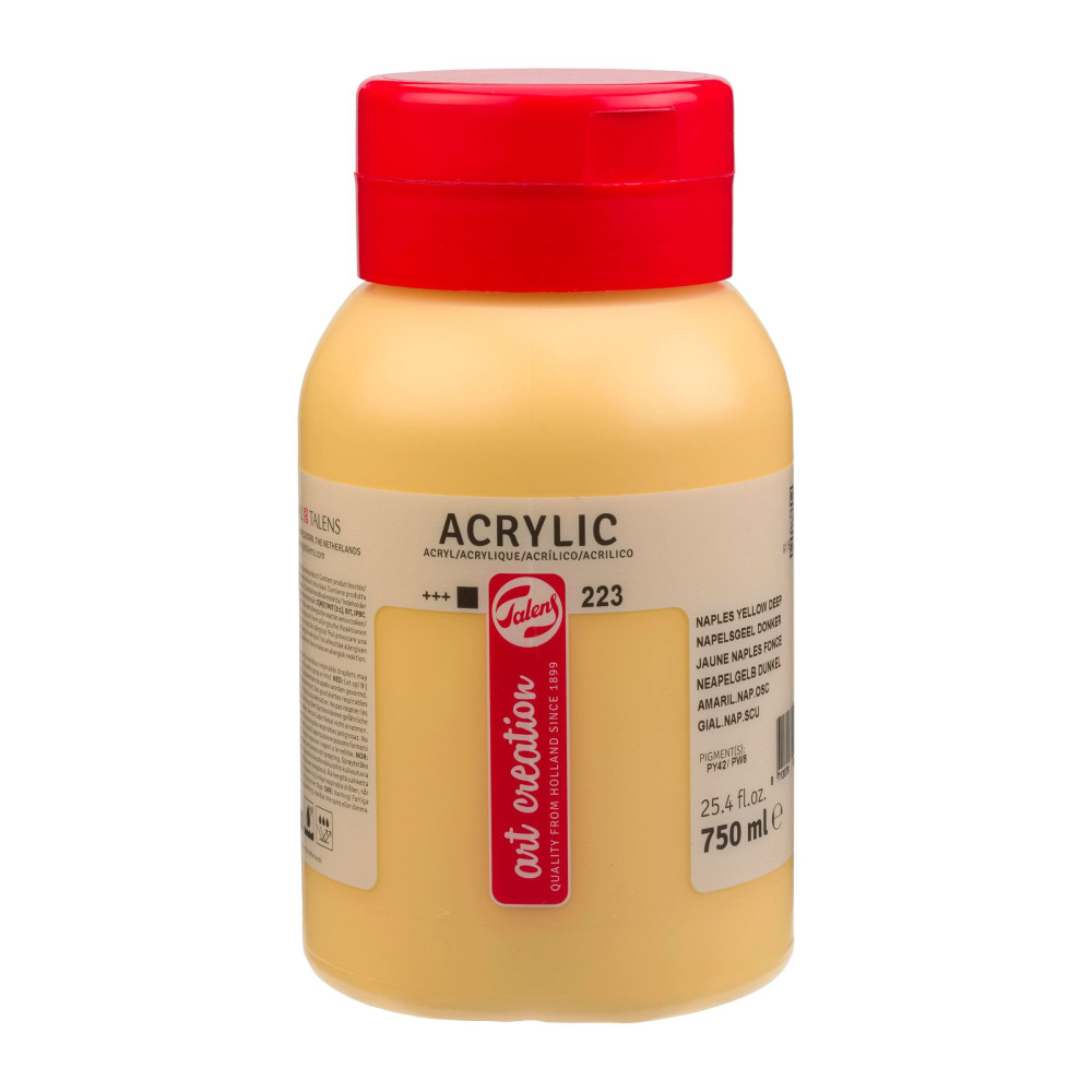 Acrylic paint - Talens Art Creation - 223, Naples Yellow Deep, 750 ml