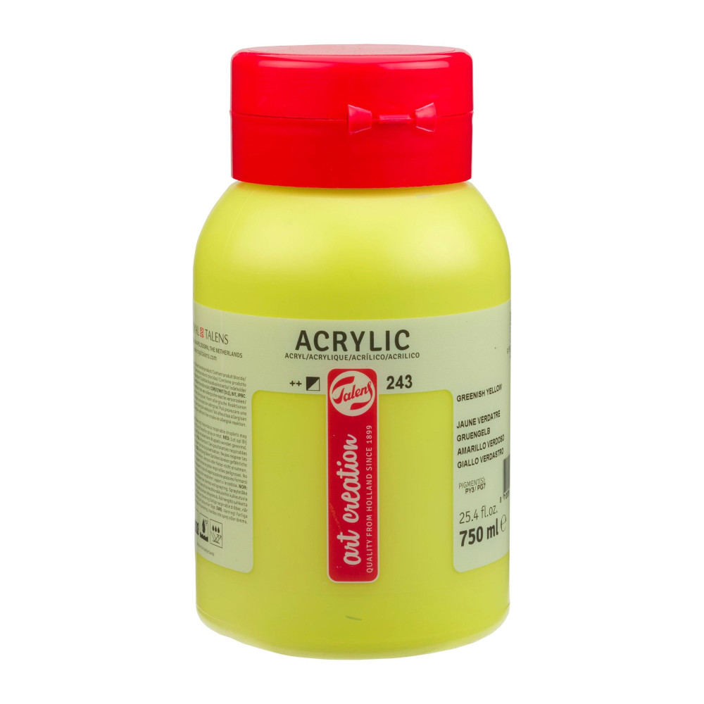 Farba akrylowa - Talens Art Creation - 243, Greenish Yellow, 750 ml