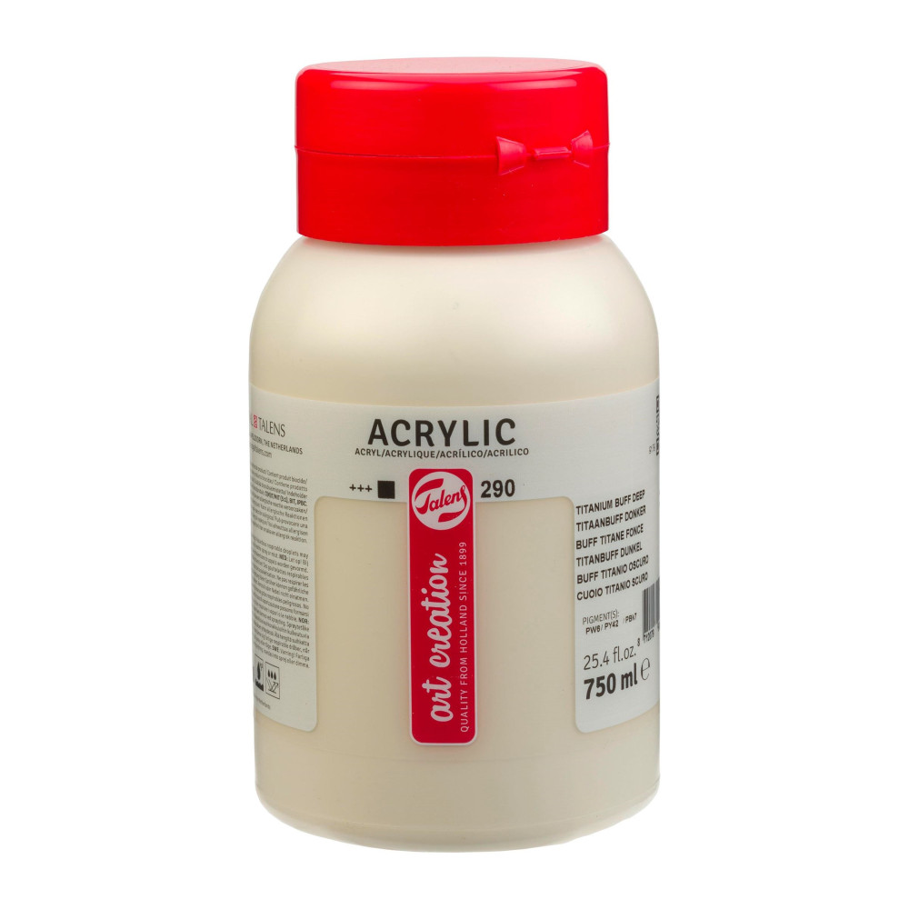 Acrylic paint - Talens Art Creation - 290, Titanium Buff Deep, 750 ml