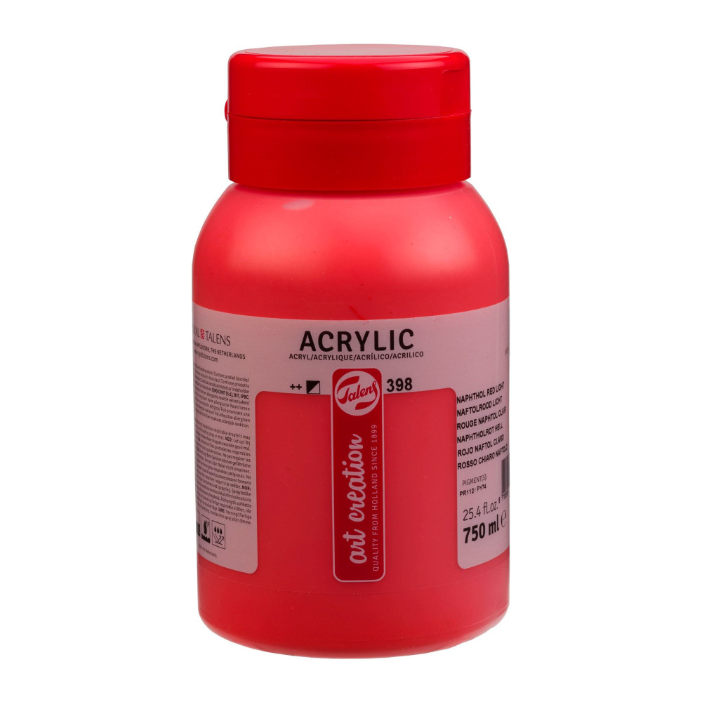 Farba akrylowa - Talens Art Creation - 398, Naphthol Red Light, 750 ml