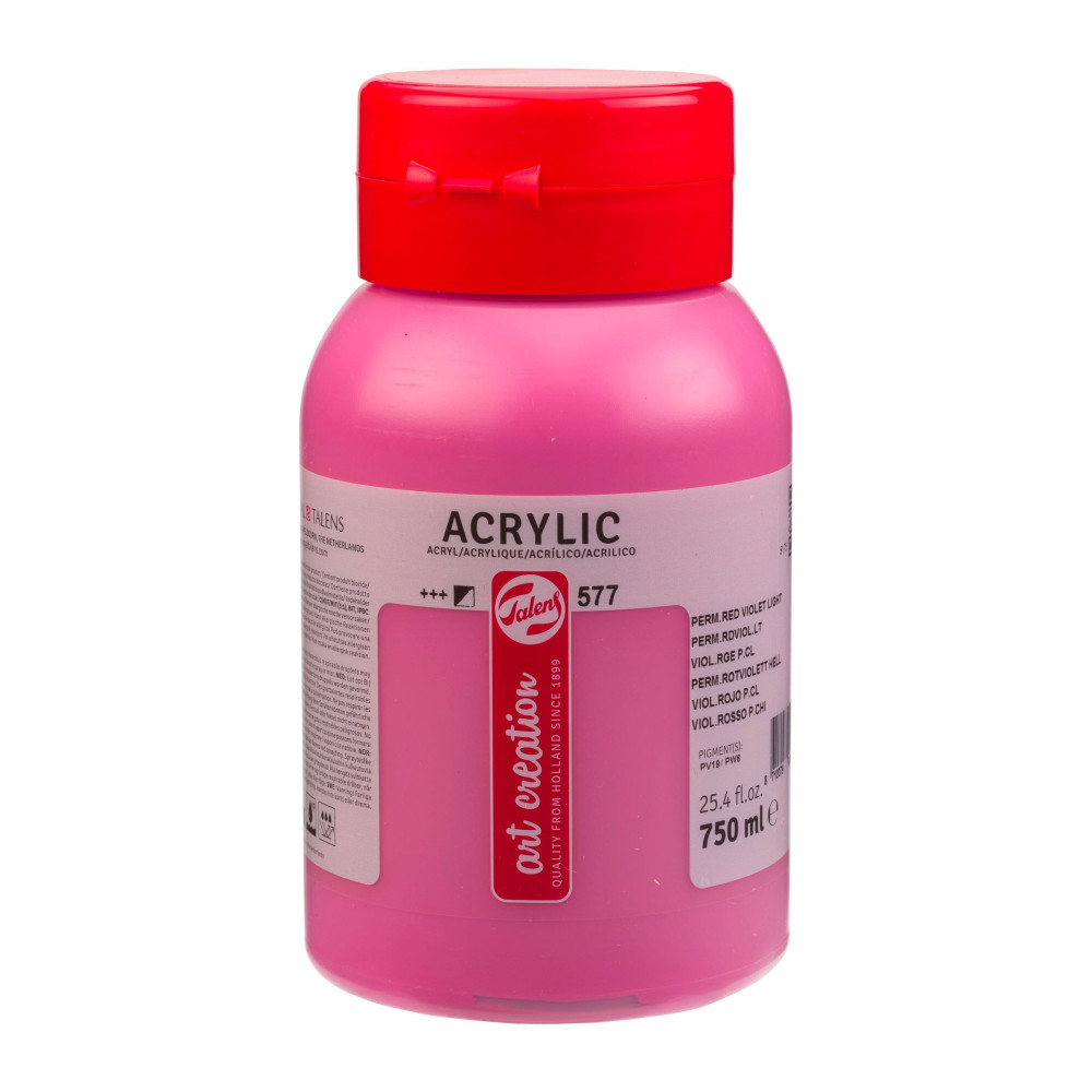 Farba akrylowa - Talens Art Creation - 577, Permanent Red Violet Light, 750 ml