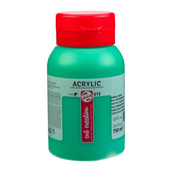 Farba akrylowa - Talens Art Creation - 615, Emerald Green, 750 ml