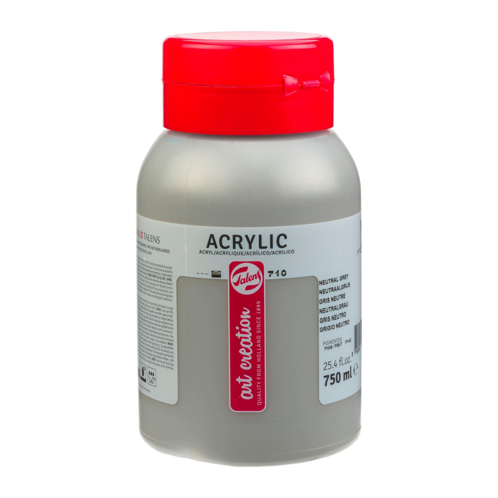 Farba akrylowa - Talens Art Creation - 710, Neutral Grey, 750 ml